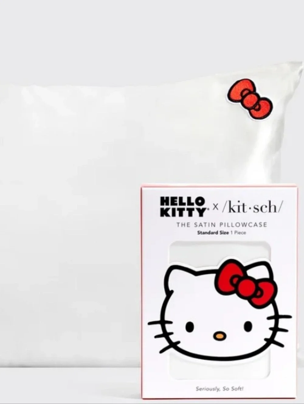 NWT Hello Kitty x Kitsch Satin Pillowcases Standard 2 Pack